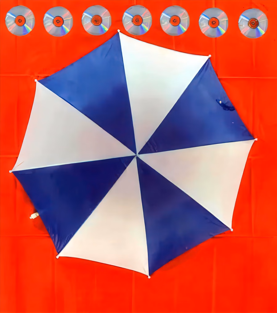 Umbrella with Compact Discs 1, 1990s (est.)
