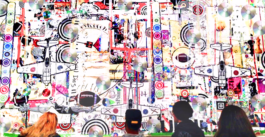 Installation View, Crowd