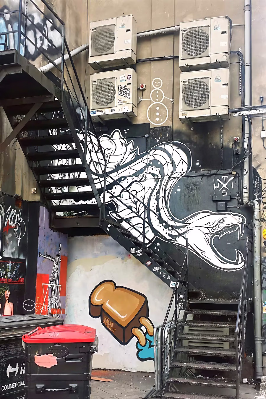 Snake on a Stairwell