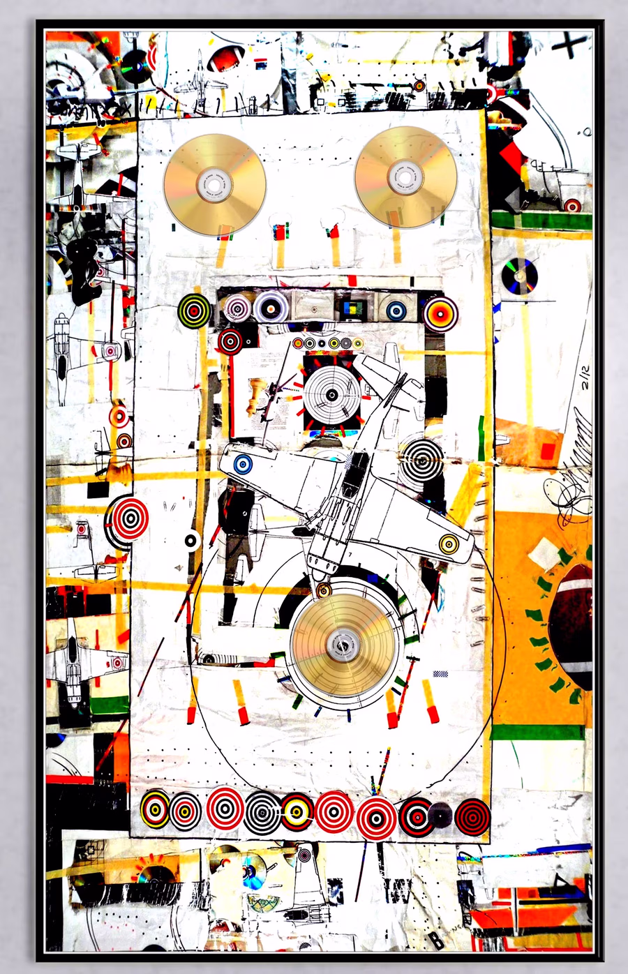 Untitled (Framed Plane on Targets)