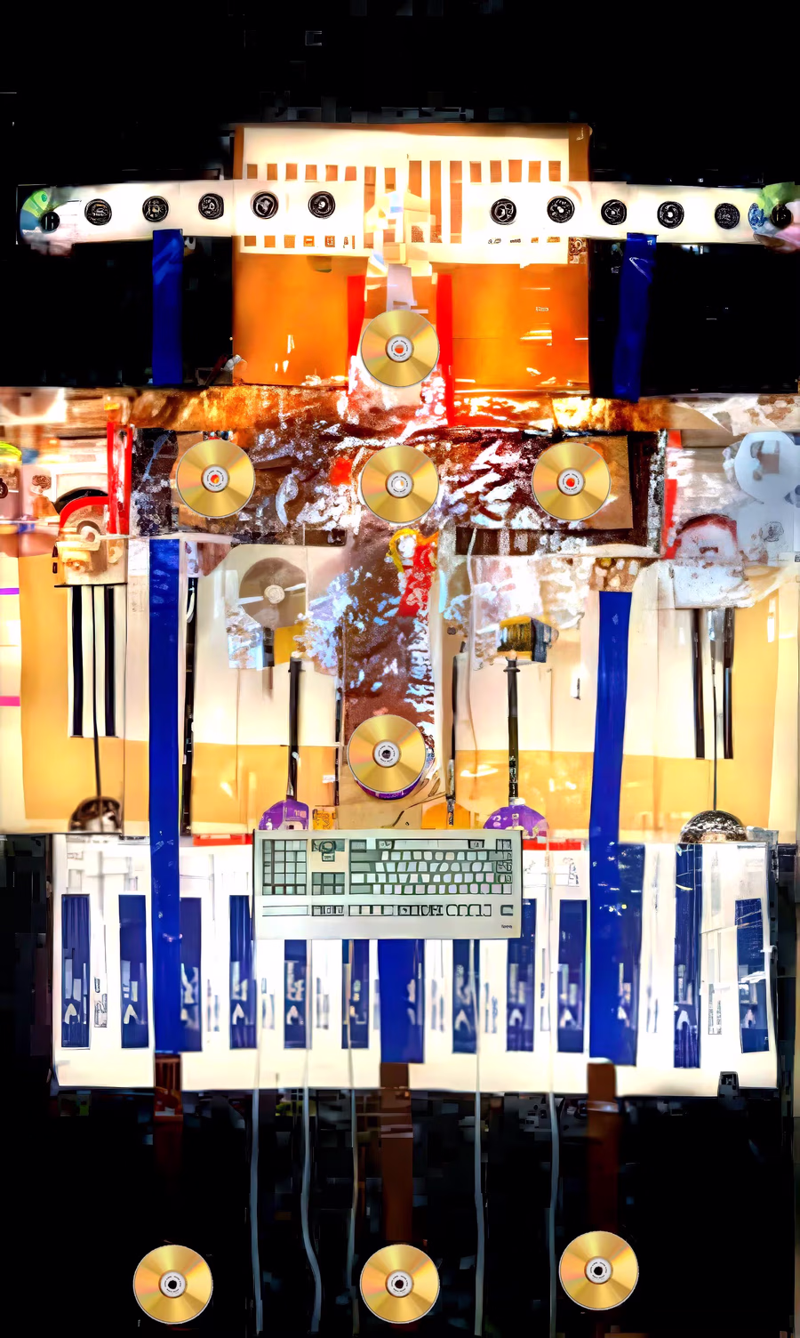 Disc Altar with Keyboard