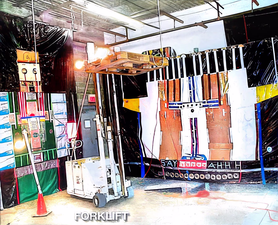 Studio, Forklift and Crosses
