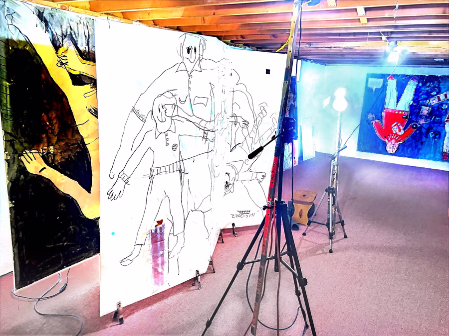 Untitled (Studio Installation View) 1