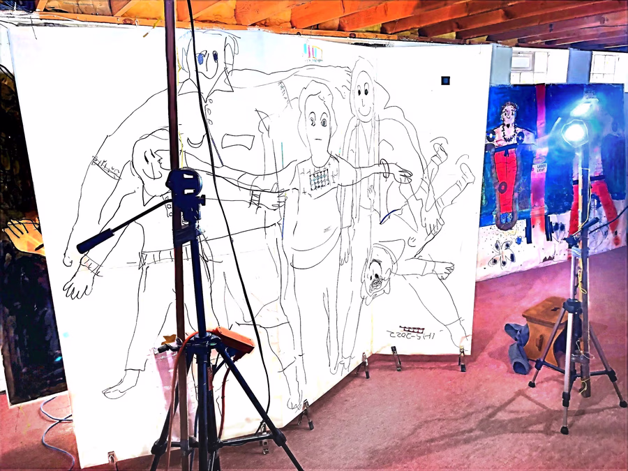 Untitled (Studio Installation View) 2