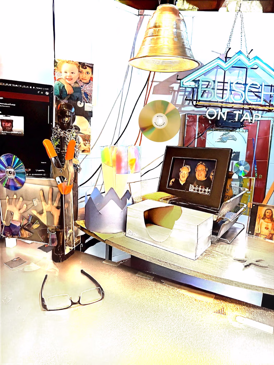 Untitled (Studio Desk View) 1
