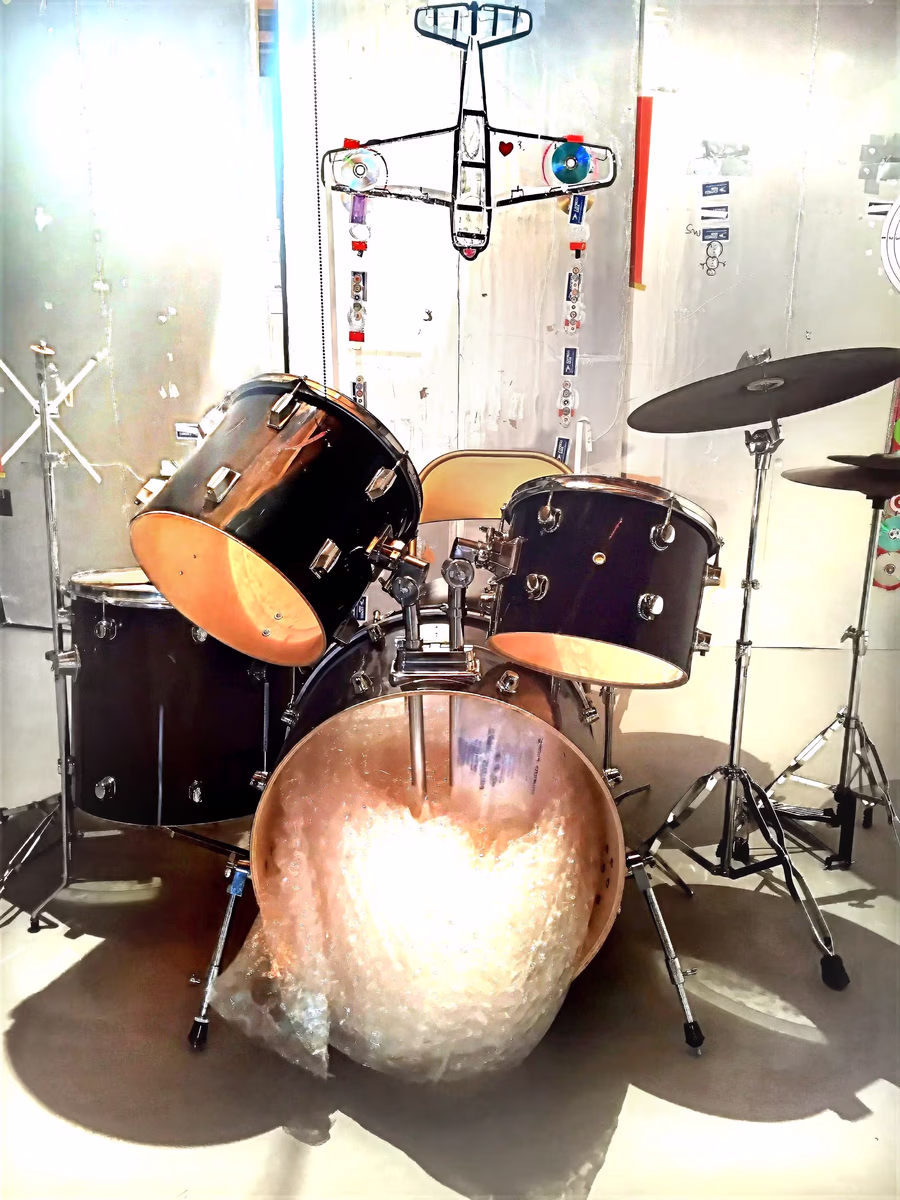 Untitled (Drum Kit Installation)