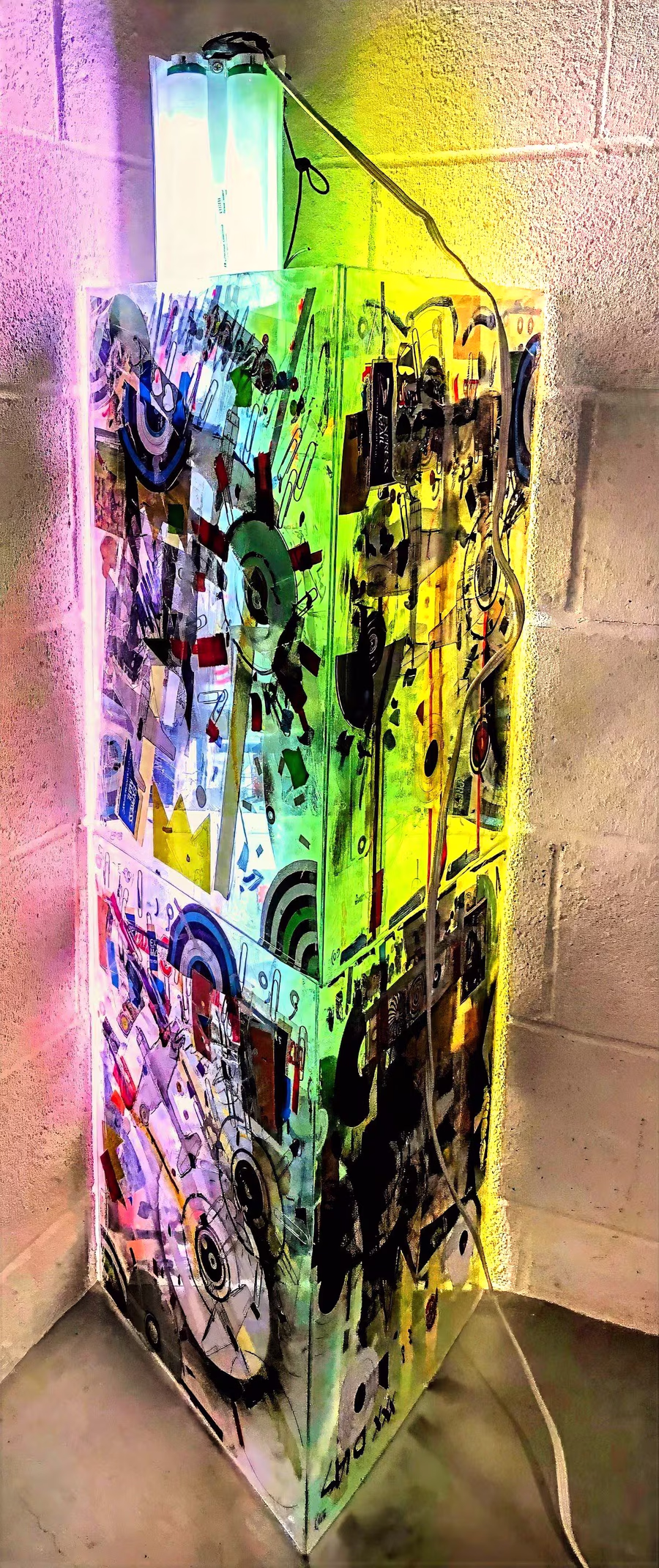 Illuminated Tower Sculpture