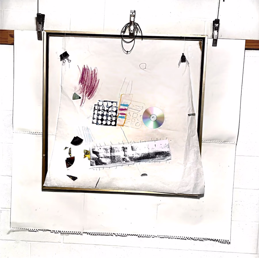 Untitled (Collage with CD)
