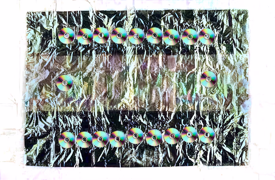 Untitled (CD Formation on Foil)