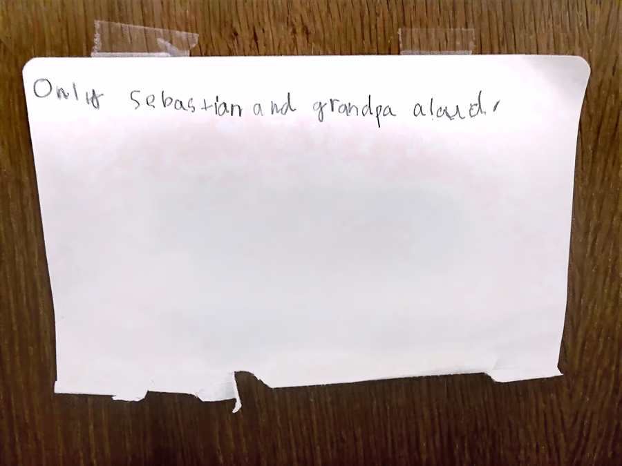Untitled (Handwritten Note)