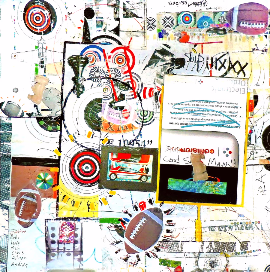 Untitled (Collage with Targets) 1