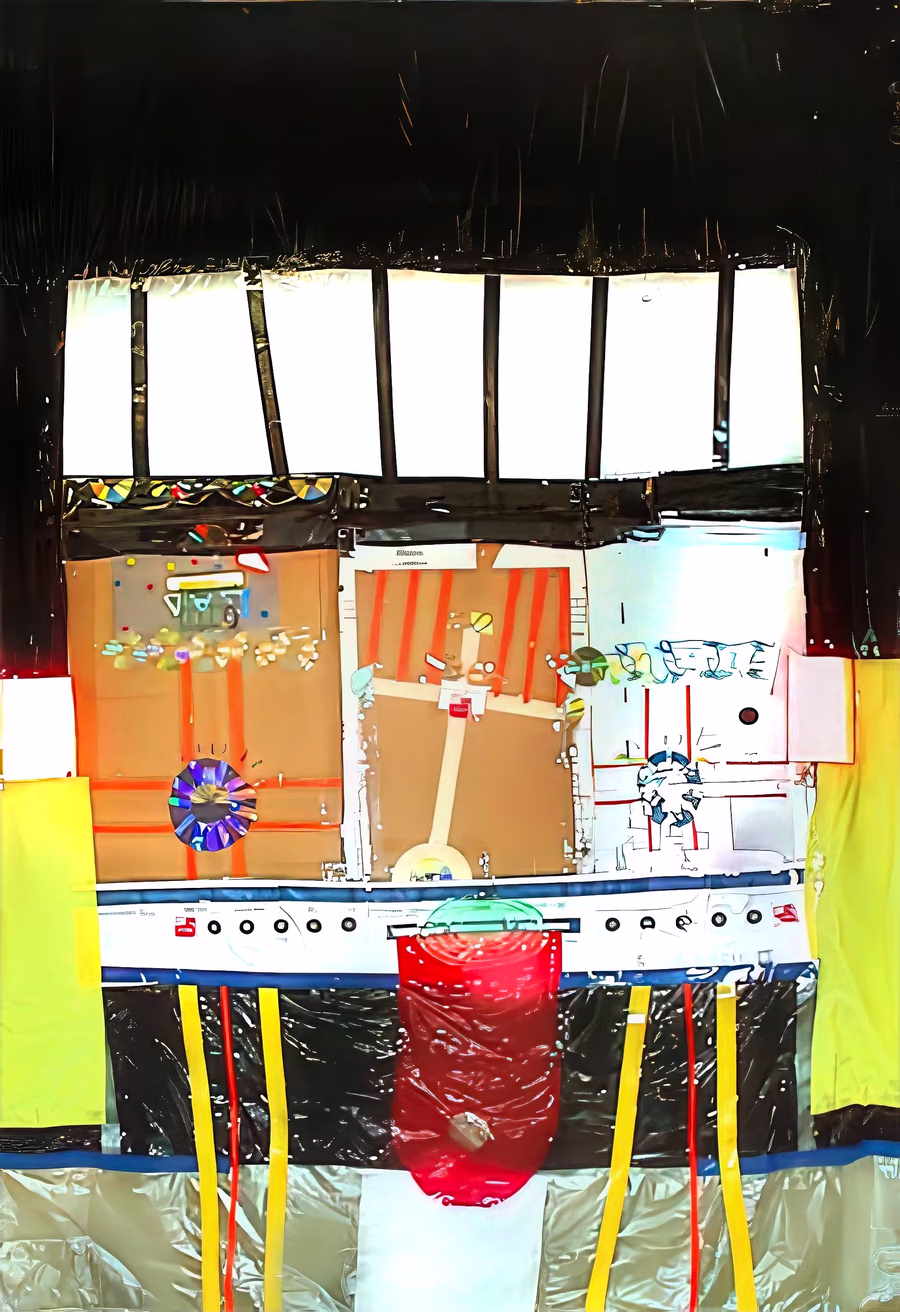 Untitled (Paneled Mixed-Media)