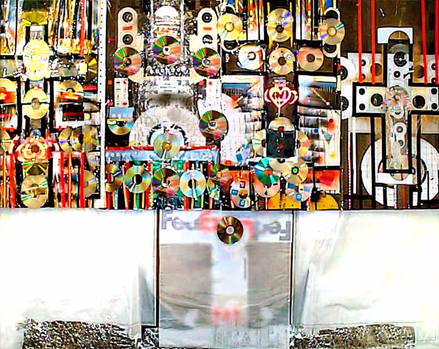 Untitled (CD Wall Formation)