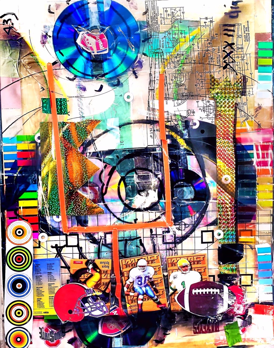 Untitled (Football Collage)