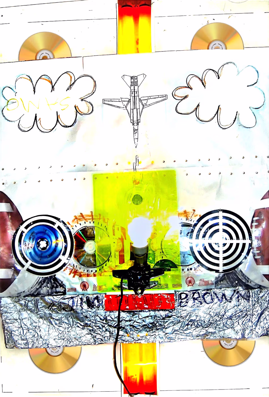 Warplane with Targets and CDs