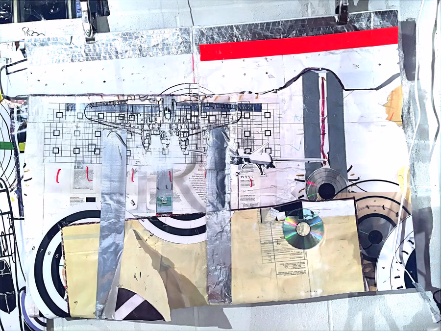 Untitled (Warplane Grid Collage)