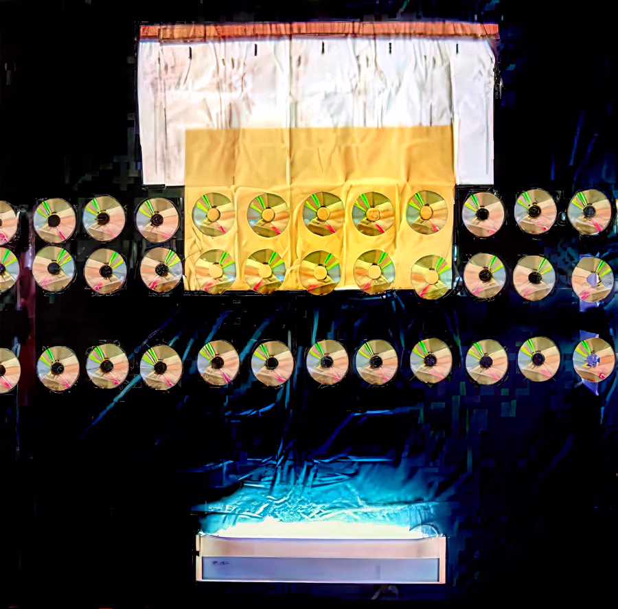 Untitled (Guernica with CDs) 2