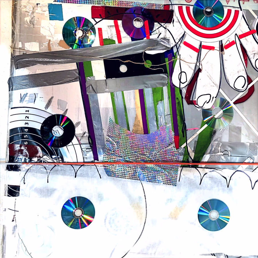 Untitled (CDs and Target) 1