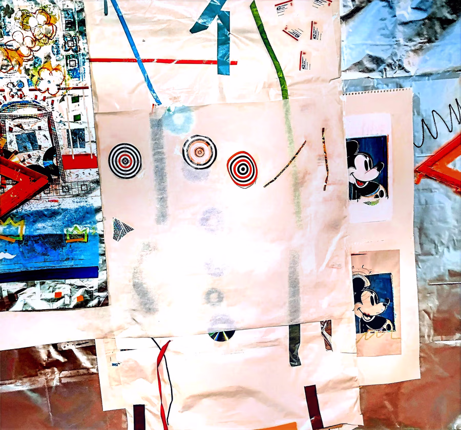 Untitled (Collage with Targets) 2