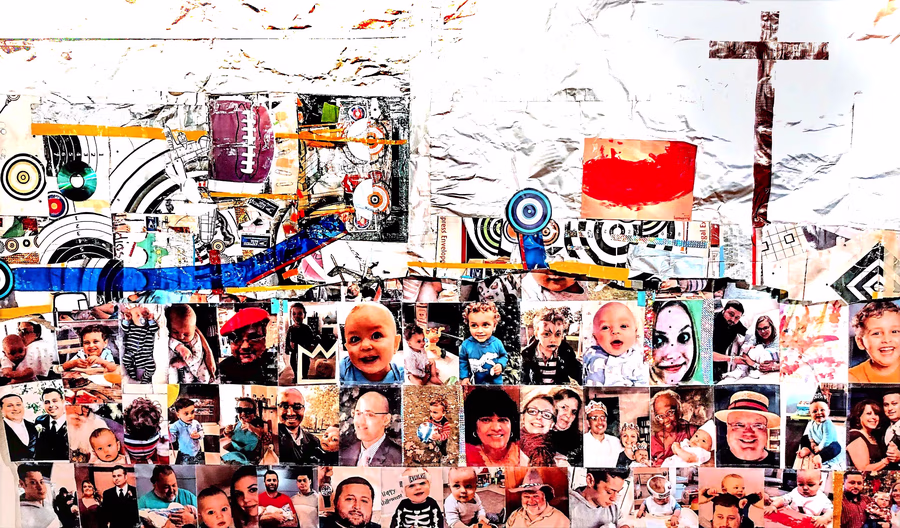 Faces Beneath the Cross