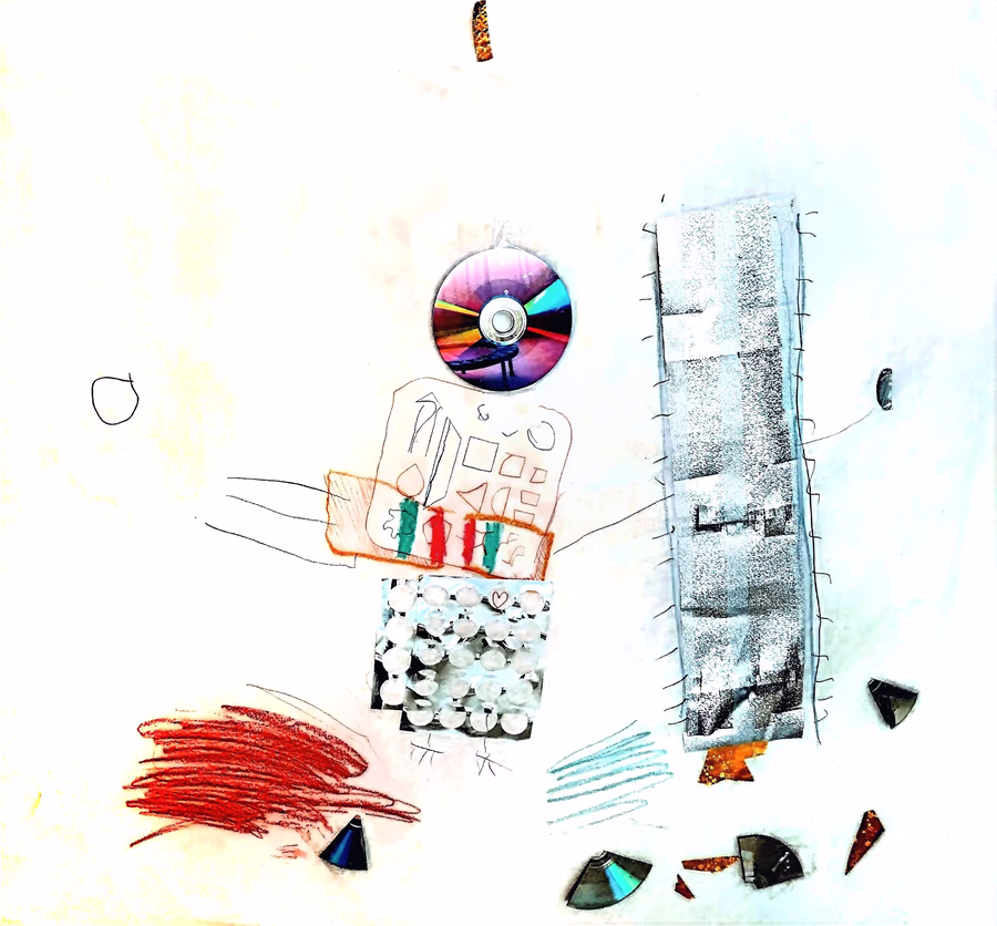 Untitled (CD Figure Assembly)