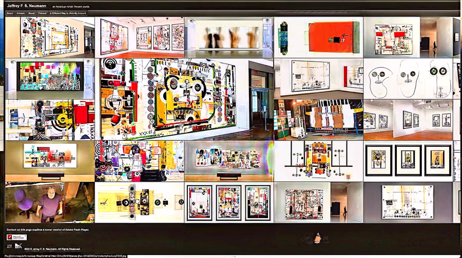 Artist Website Grid View