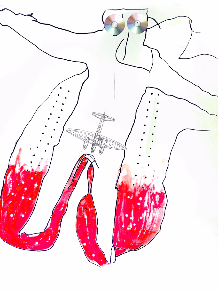 Untitled (Figure with Planes)