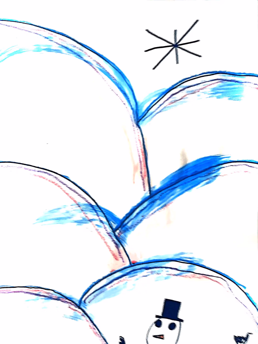 Snowmann Under Star