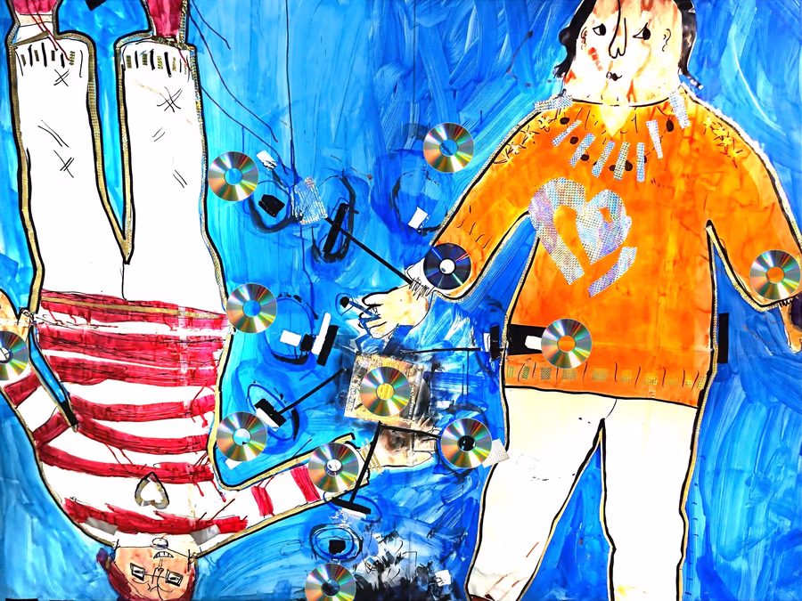 Two Figures with Discs 1