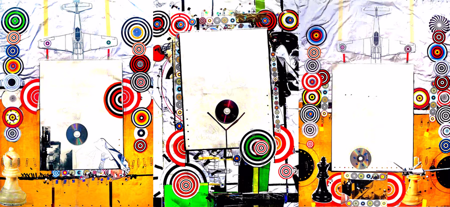 Triptych with Targets 1