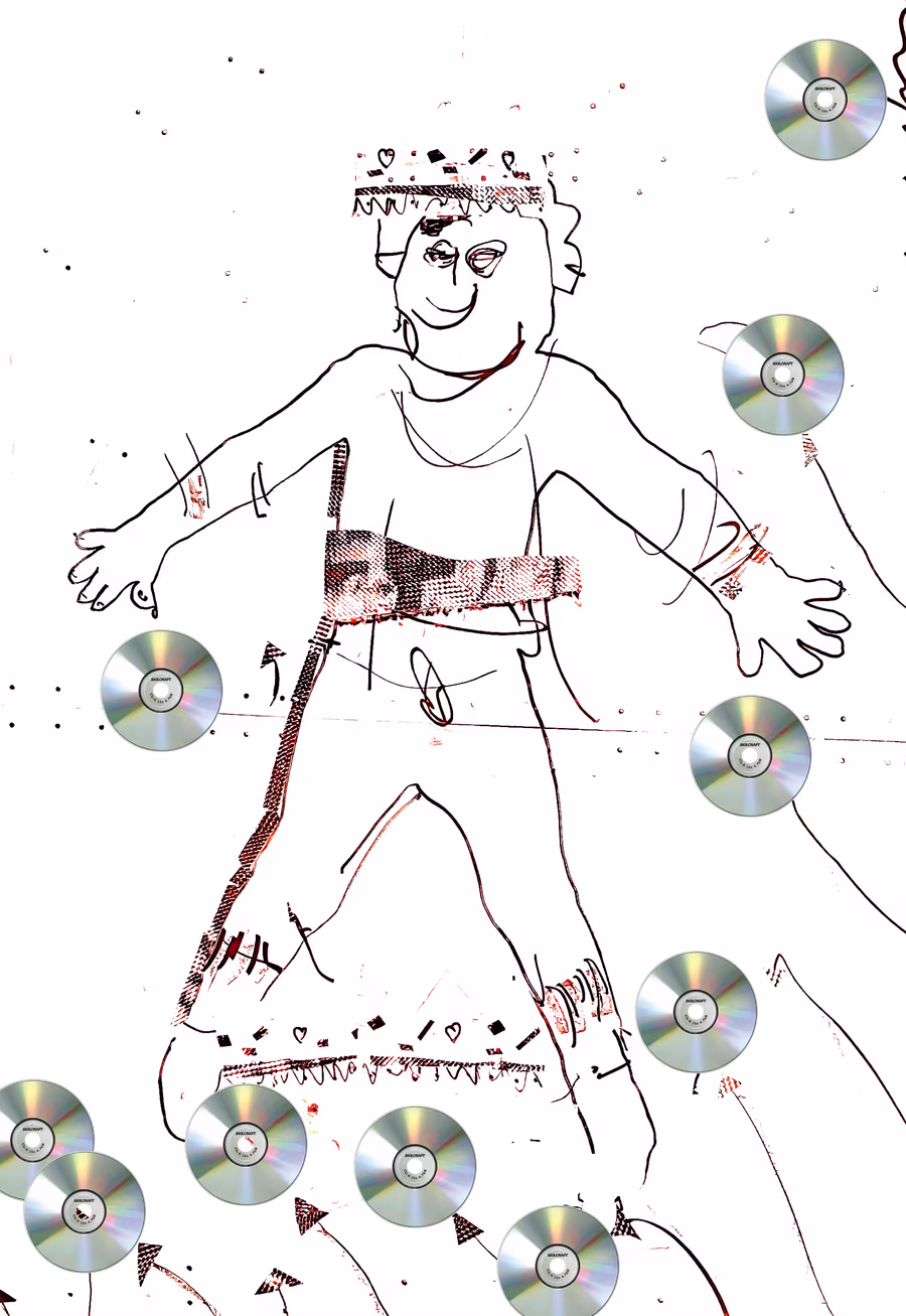 Figure Orbited by Discs