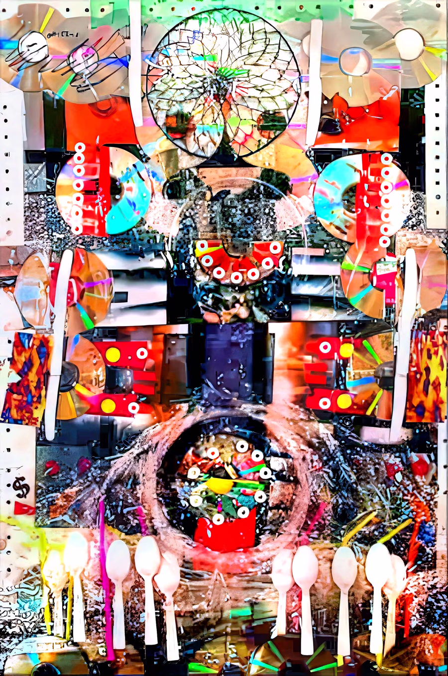 Untitled (CD Altar Assembly)