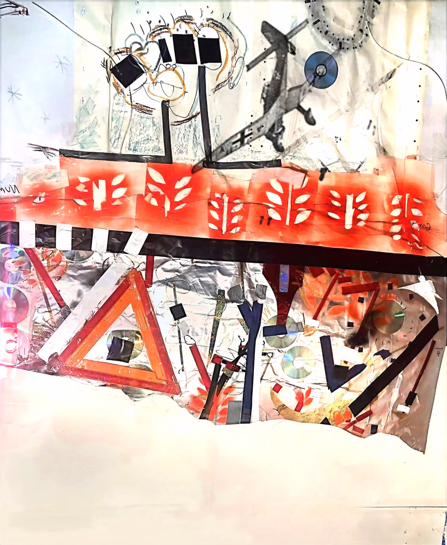 Untitled (Warplane and Discs)