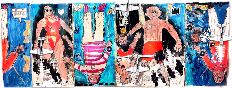 Four Figures Panorama