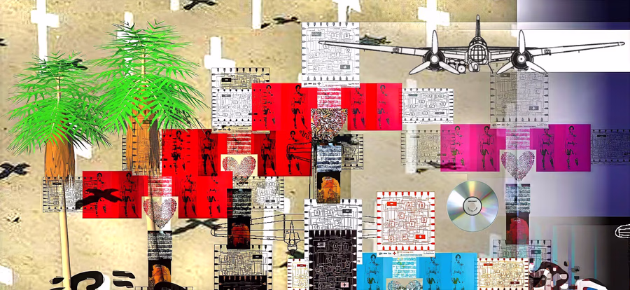 Untitled (Cross and Warplane)