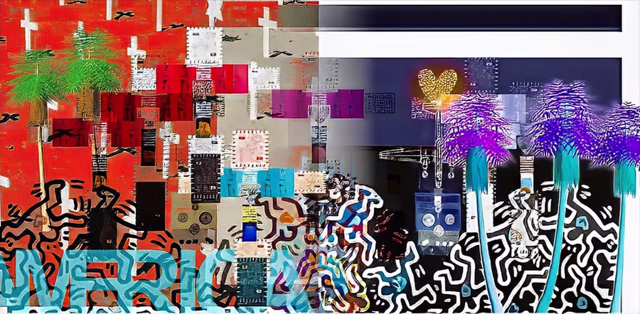 Untitled (Divided Cityscape)