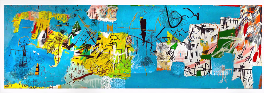 Untitled (Panoramic Mixed-Media)