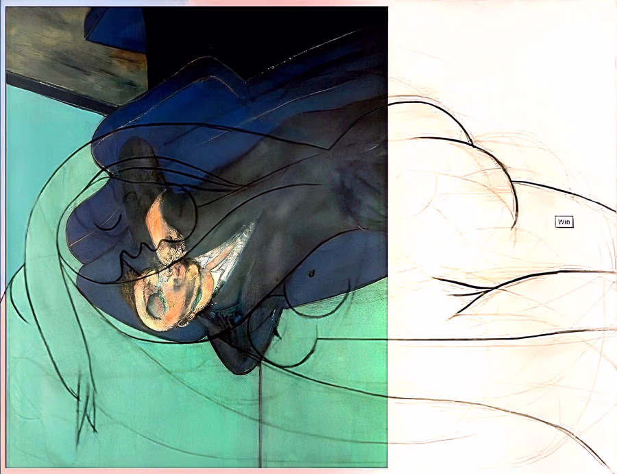 Untitled (Traced Figure Study)