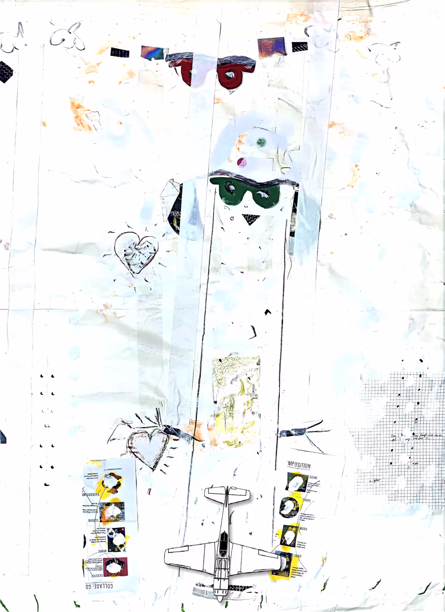 Untitled (Snowman with Plane)