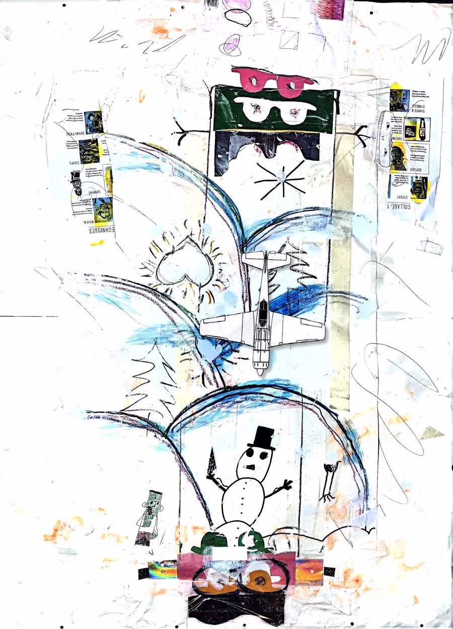 Snowman Under Arches