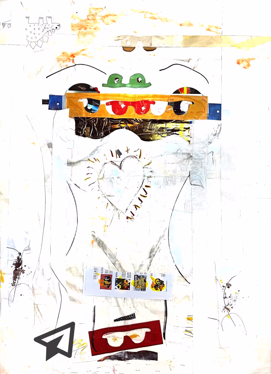 Stacked Faces Collage