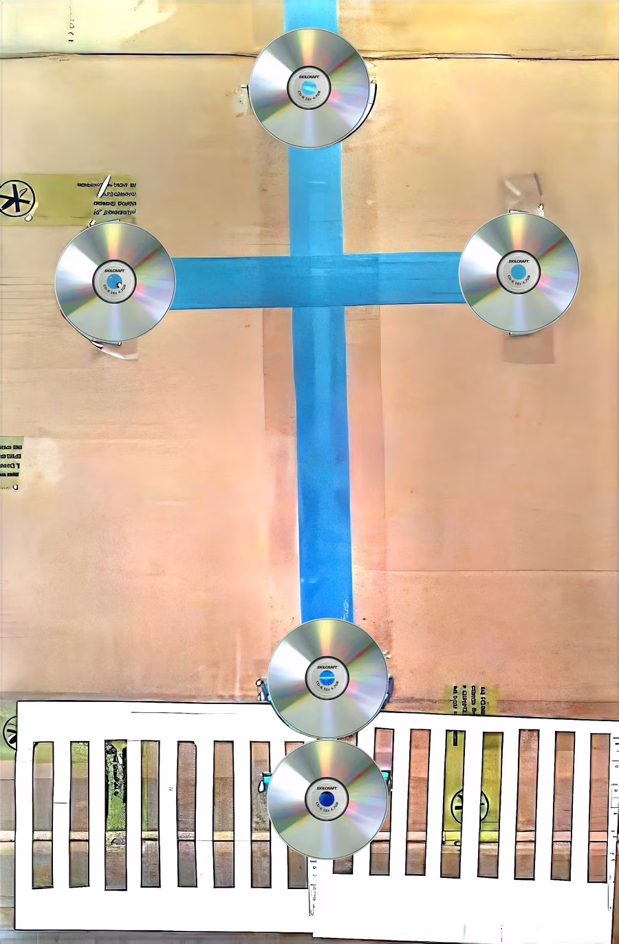Cross with Five Discs