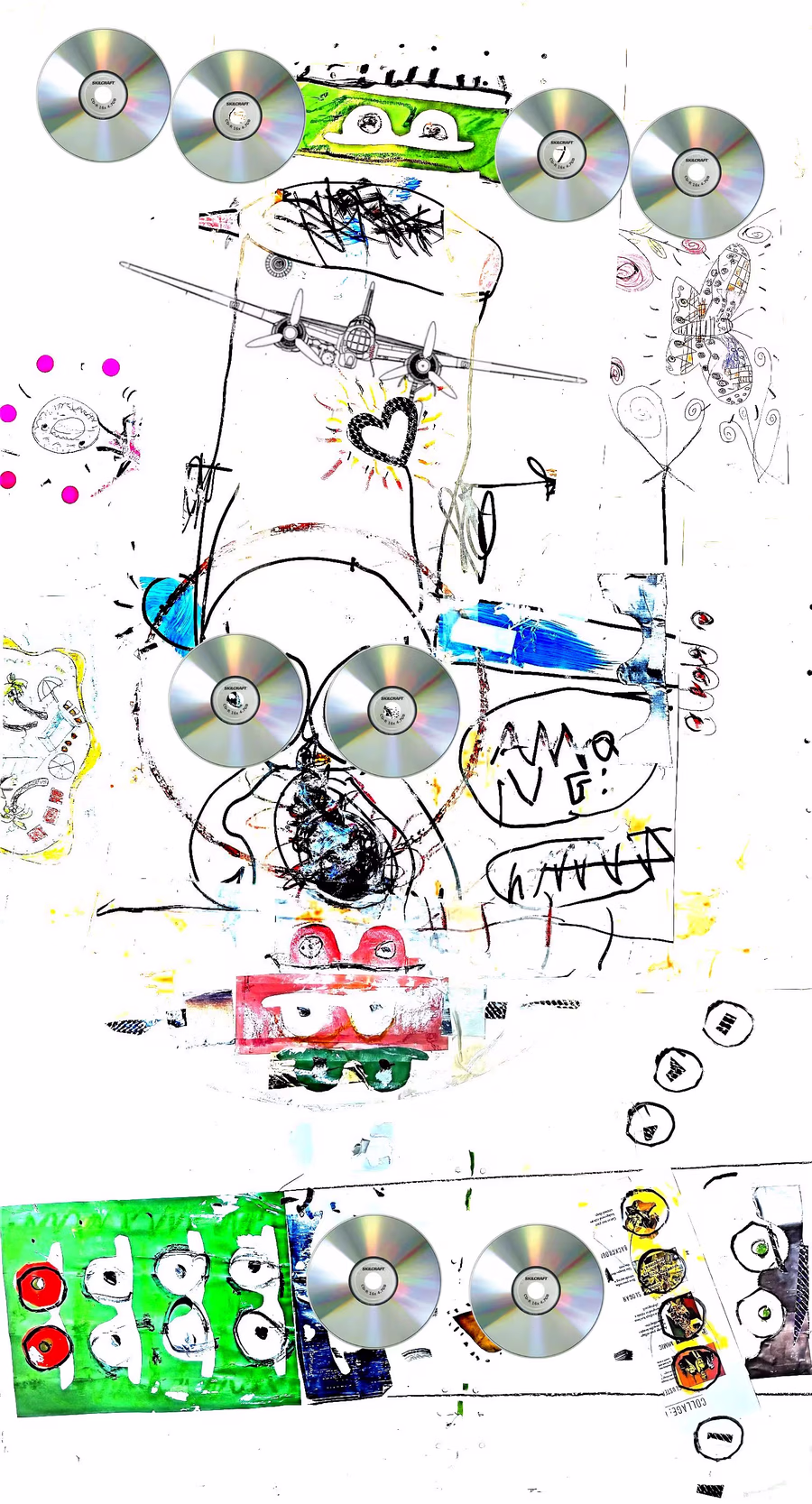 Untitled (Snowmann with Discs)