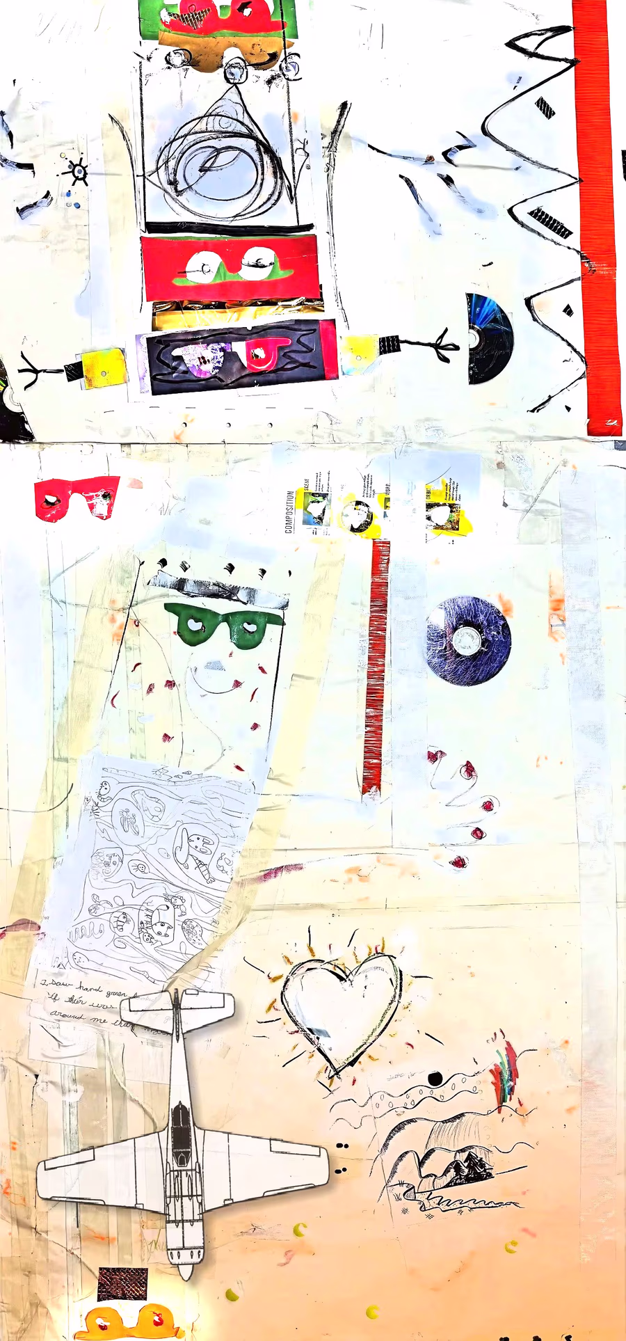 Untitled (Plane, Heart, Discs)