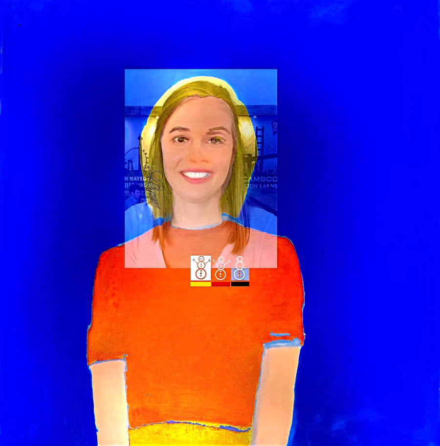 Smiling Woman in Red