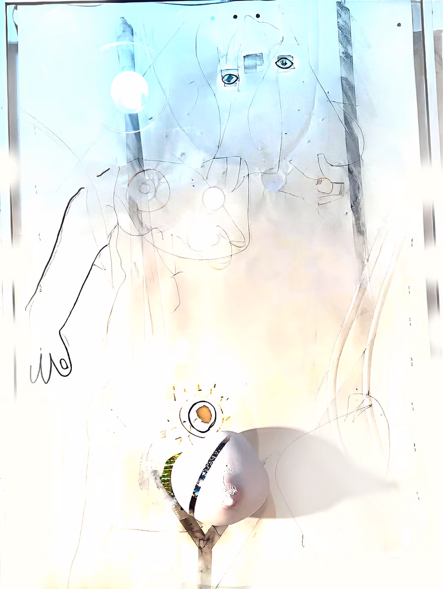 Untitled (Figure with Snowman)