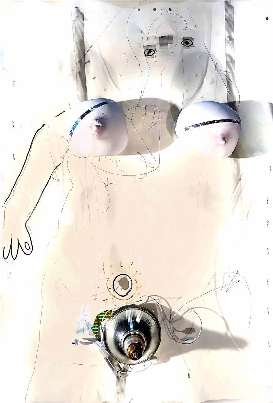 Untitled (Figured Torso Collage)