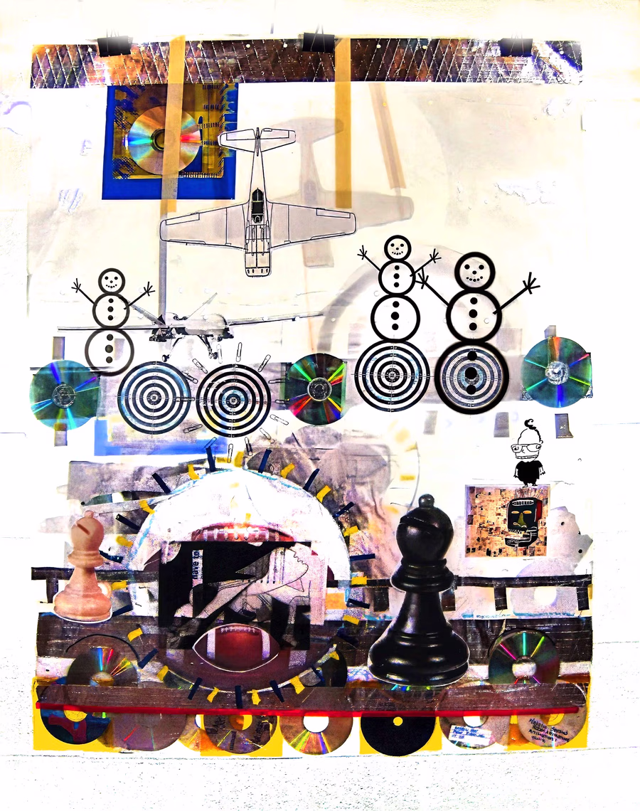 Untitled (Snowmen, Planes, Pawns)