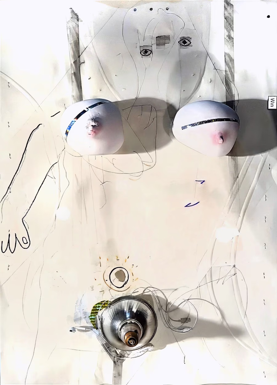 Untitled (Traced Female Torso)