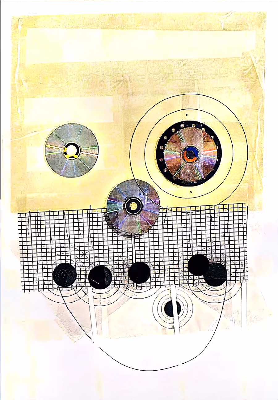 Untitled (CDs with Targets)